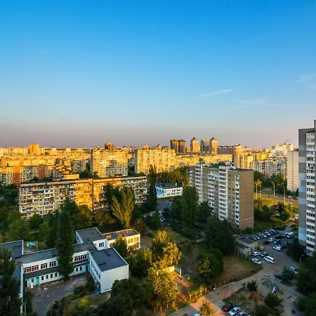 Kvartirkoff Na Bogatirskaya 6A, 17 Floor Kyiv Exterior photo
